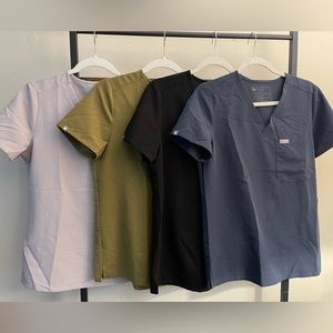 FIGS women Small Scrub Tops (4)
